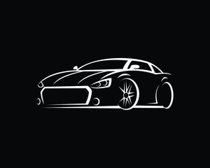 Obraz na płótnie Canvas car silhouette vector