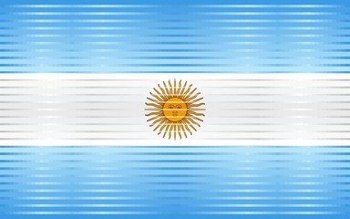 Shiny Grunge flag of the Argentina - Illustration, 
Three dimensional flag of Argentina