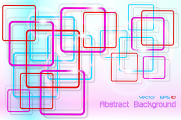 abstract background with colorful square frames.