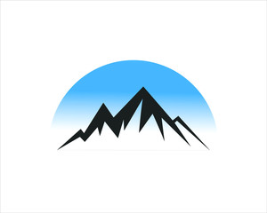 logo vector illustration of an iceberg