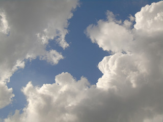 blue sky with clouds