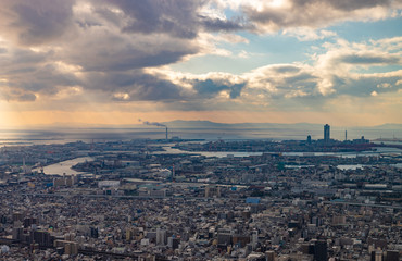 Obraz premium Osaka City Skyline XX