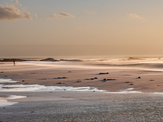 South African beach life with an amazing sunset view