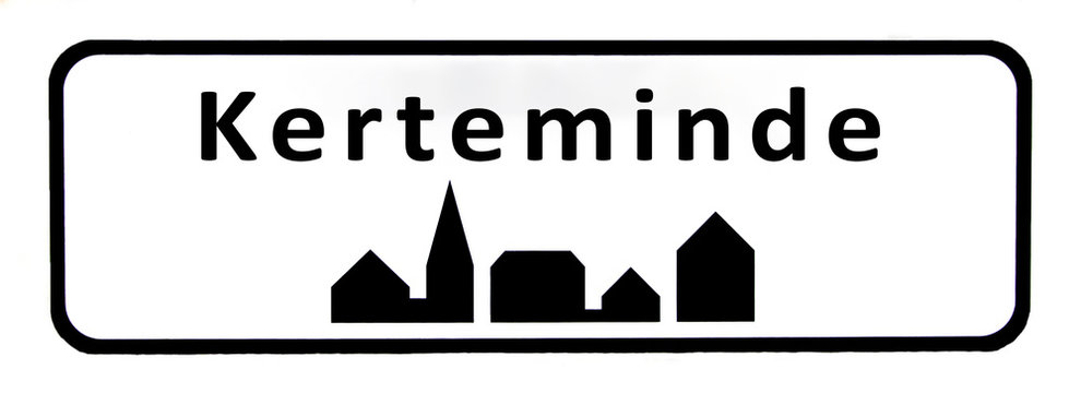 City sign of Kerteminde