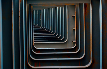 abstract iron repeating rhythmically grunge rusty stripes