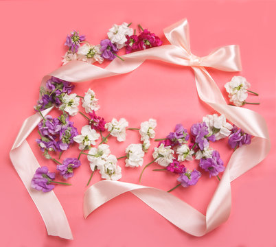This floral pink background is useful for wedding and welcome ...
