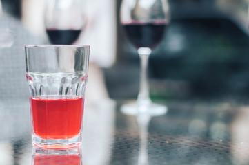 glass of red wine