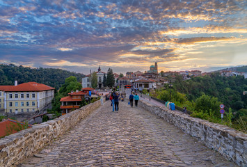 Fototapeta na wymiar Various tourist attractions of Veliko Tarnovo, Bulgaria