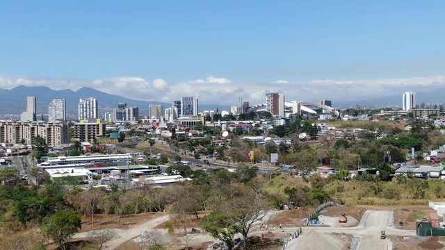 Aerial view La Sabana Park and Costa Rica National Stadium