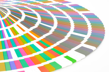 Obraz premium Colour guide isolated on white