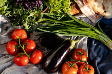 fresh vegetables on the table