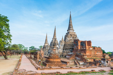 Fototapeta na wymiar Wat Phra Sri Sanphet at Ayutthaya province, Thailand