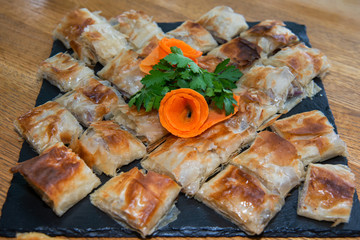 Filo pastry with minced meat - burek