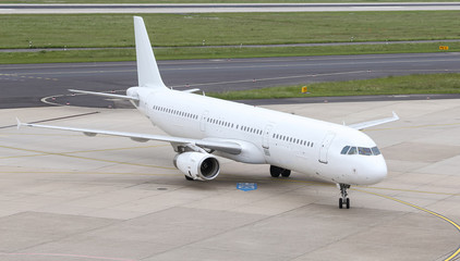 Airplane Taxi in Airport