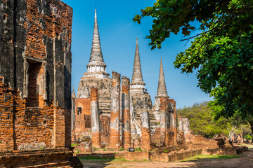 Obraz premium Wat Phra Sri Sanphet at Ayutthaya province, Thailand