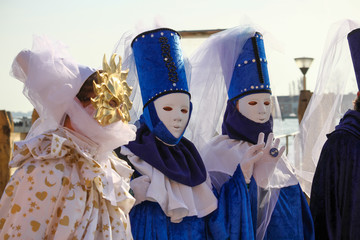 CARNIVAL OF VENICE: costumes of magistrates and the sun.
