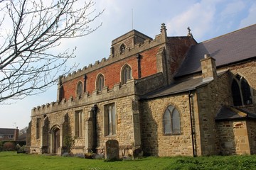 Fototapeta na wymiar St Peter's Church, Wawne, East Riding of Yorkshire.
