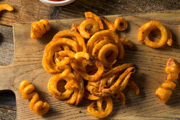 Homemade Seasoned Curly French Fries