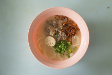 Thai food, noodles, vermicelli, porridge, sticky rice, sticky rice, curry soup, congee porridge