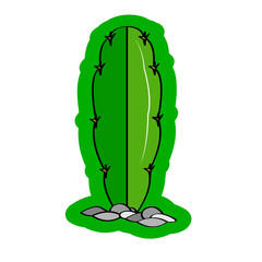 Sticker of a cactus icon