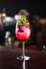 Very Berry summer spritzer cocktail