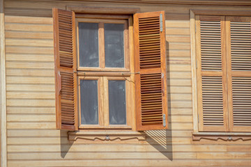 Old wooden window