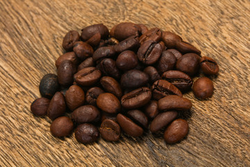 Roasted coffee beans for cooking