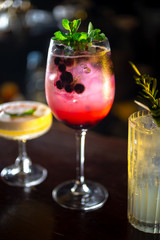 Very Berry summer spritzer cocktail