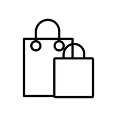 shopping bag paper line style icon