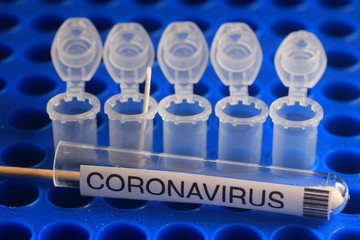 Selective focus on testing for Covid-19 protocol using RNA and real time PCR technology to detect SARS-Cov-2 coronavirus concept