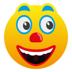 Isolated crazy happy emoji
