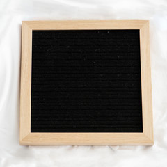 Empty black board