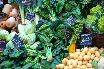 Vegetables on the street market