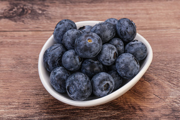 Sweet fresh juicy blueberries heap