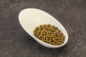 Vegetarian cuisine - dry green lentil