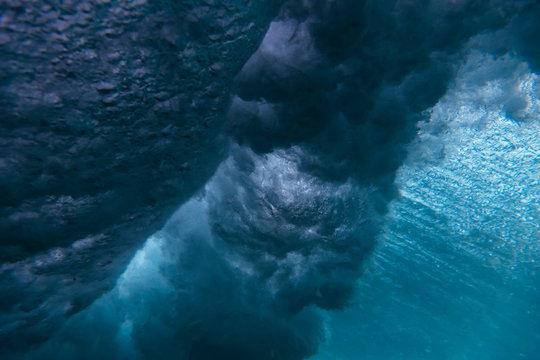 Indonesia, Bali, Underwater view of sea wave