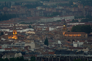 Panorama of the downtown of Vitoria-Gasteiz, Spain