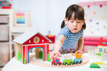 toddler girl play train farm toy set  for homeschooling