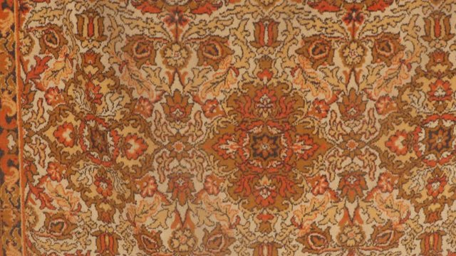 Persian carpet with patterns. Beautiful patterns of the Persian pattern