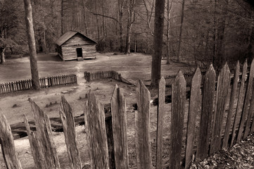 Old School House black and white