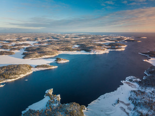 Alot of islands on lake Ladoga