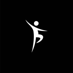 dancer logo , logo simple dancer , logo symbol dancer 
