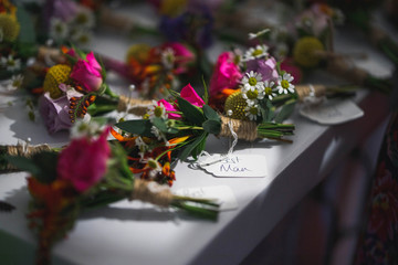 Wedding boutonnieres