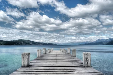 Foto op Plexiglas Panoramic view from the pier towards © VanWido