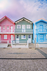Famous stripes houses of Costa Nova