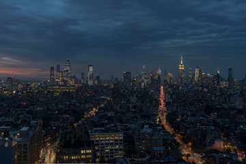 Skyline New York Nacht