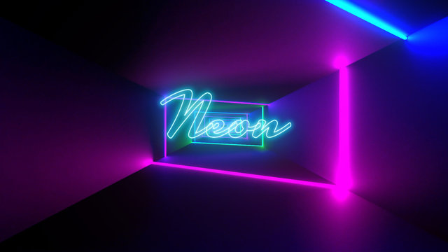 Neon Tunnel Title