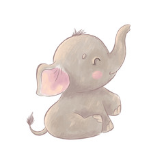 Cute baby elephant