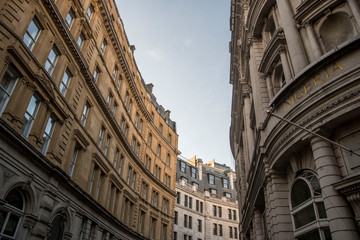 view of curved street in london