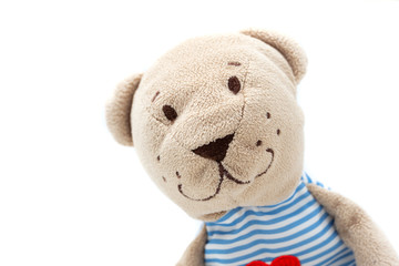 plush bear toy. baby sleeping friend.